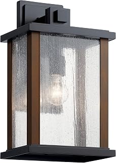 Kichler Marimount Outdoor Wall Sconce Light, Black