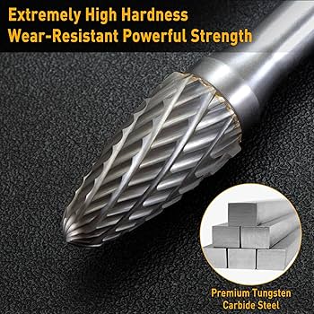 Amazon.com: 10 Pcs 1/4 Carbide Burr Set 1/4 Shank w/Big