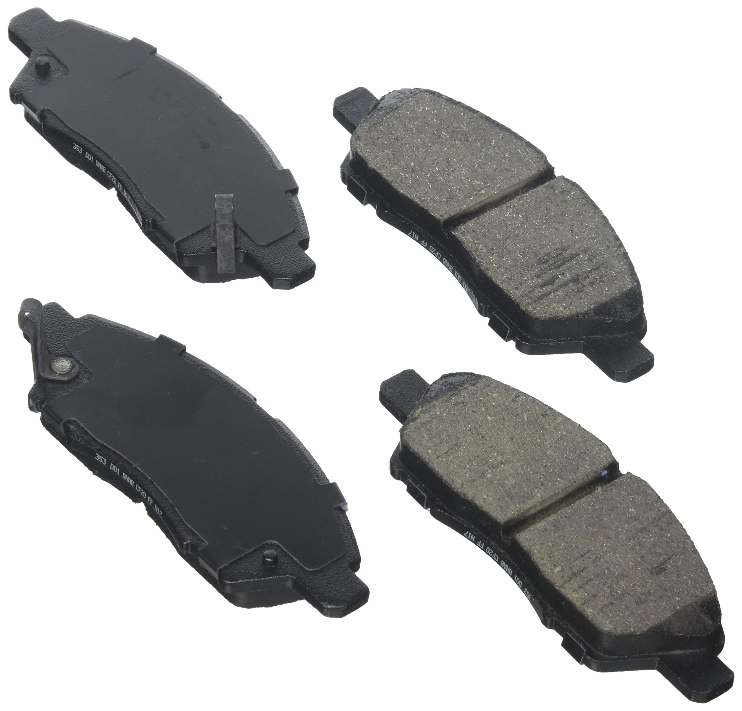 Bosch BE1324H Blue Disc Brake Pad Set with Hardware - FRONT — view 93