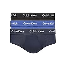 Calvin Klein Hip Brief 3Pk 0000U2661G, Slip, Uomo, Multicolore (Black, Blueshadow, Cobaltwater Dtm Wb), S