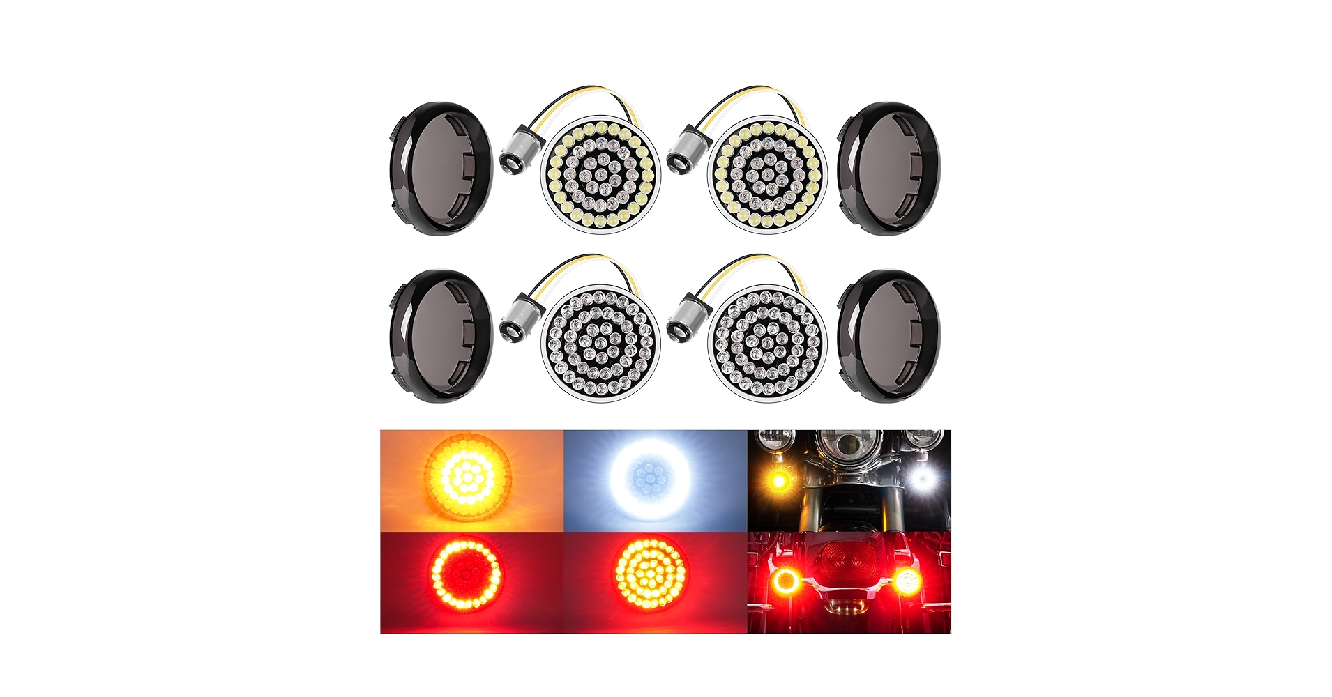 ラ123 Amazon.com: Benlari 1157 LED Turn Signals Front Rear 1156