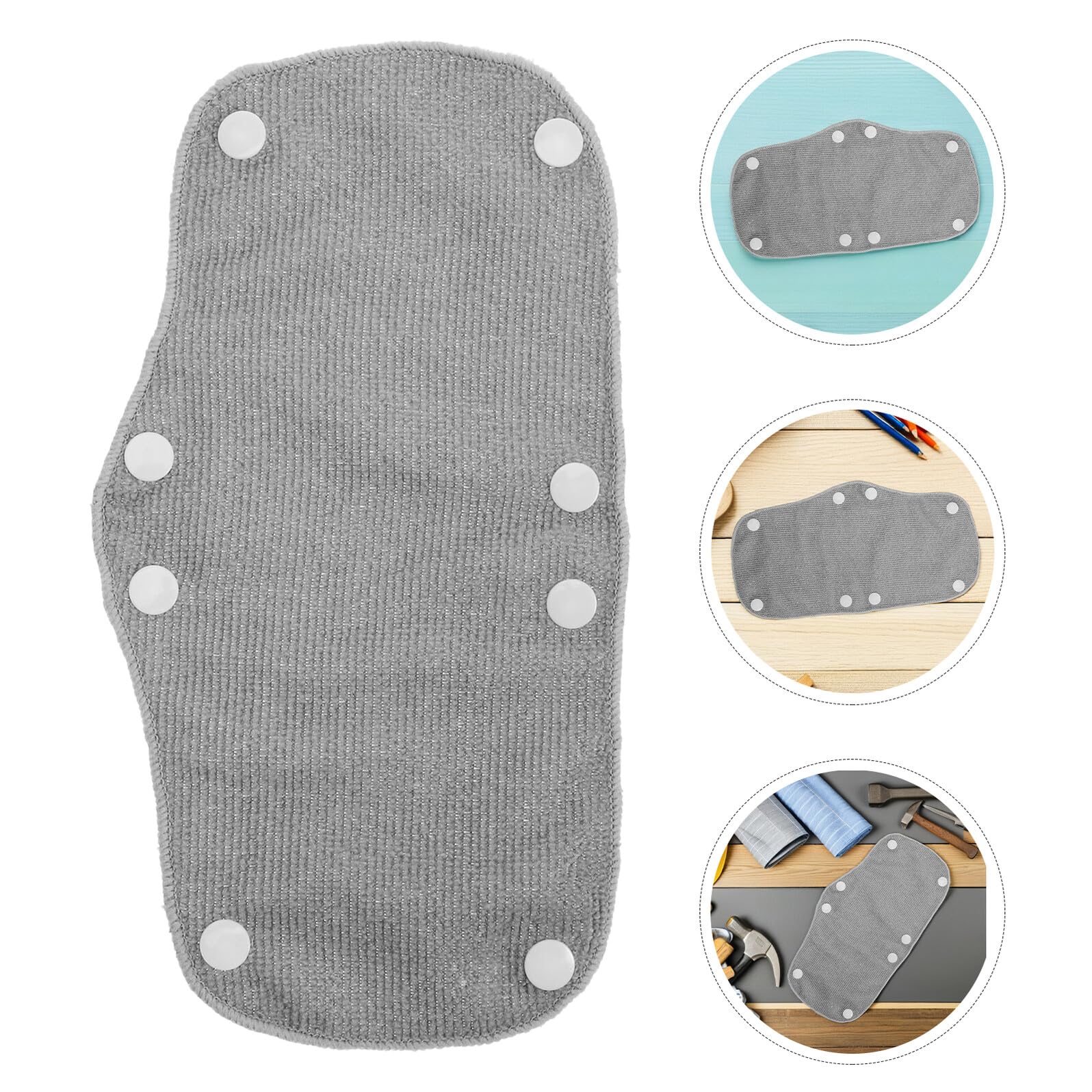 Ipetboom Bandas de Sudor para Cascos de Seguridad 24 Piezas Reutilizables y Absorbentes Gris Acolchadas y Desmontables Compatibles para Cascos de Construcción y Uso Laboral