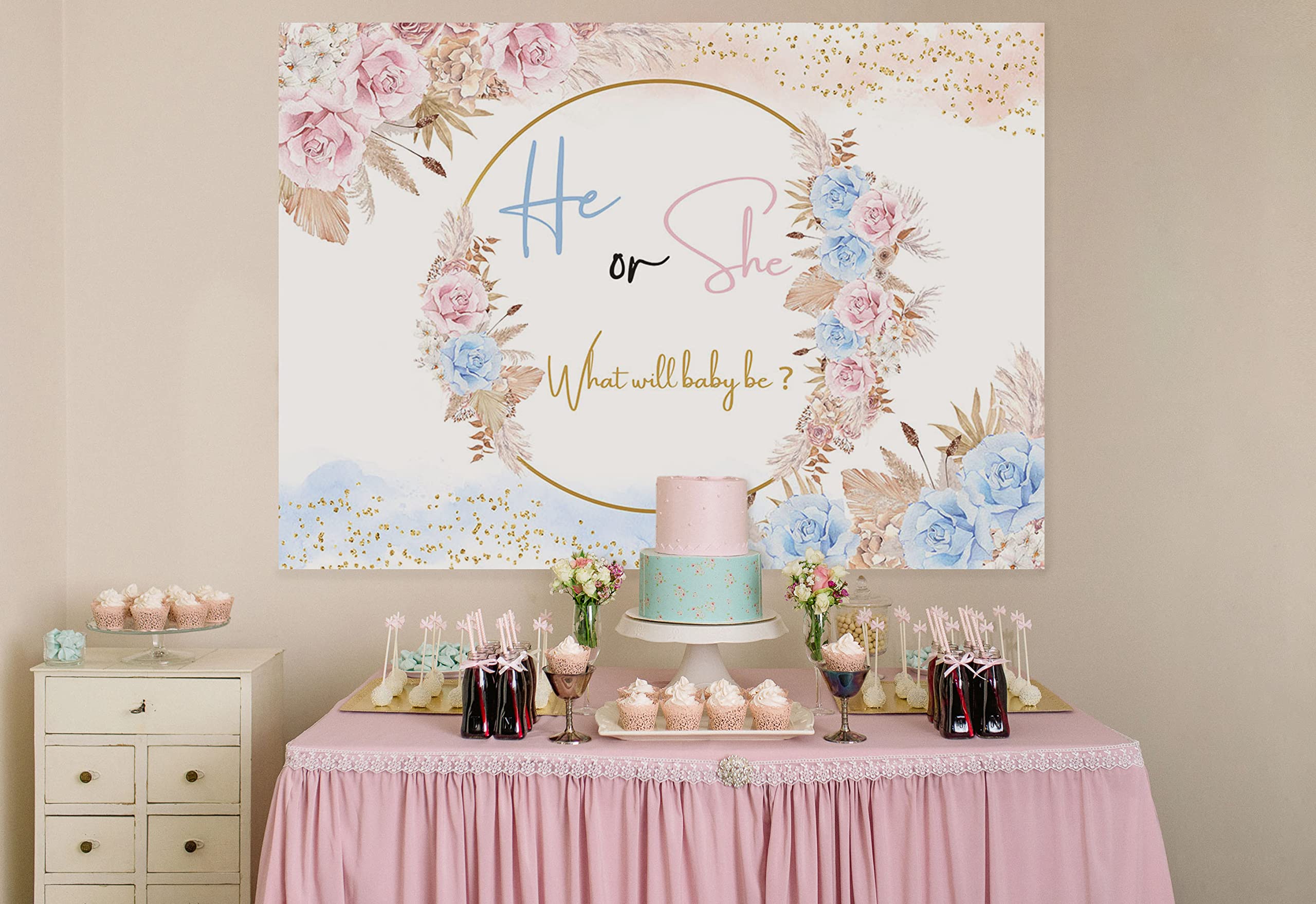 Avezano Sfondo decorativo per baby shower con orsetto bohémien, per baby shower, feste e fotografie, 2,1 x 1,5 m Avezano Sfondo decorativo per baby shower con orsetto bohémien, per baby shower, feste e fotografie, 2,1 x 1,5 m