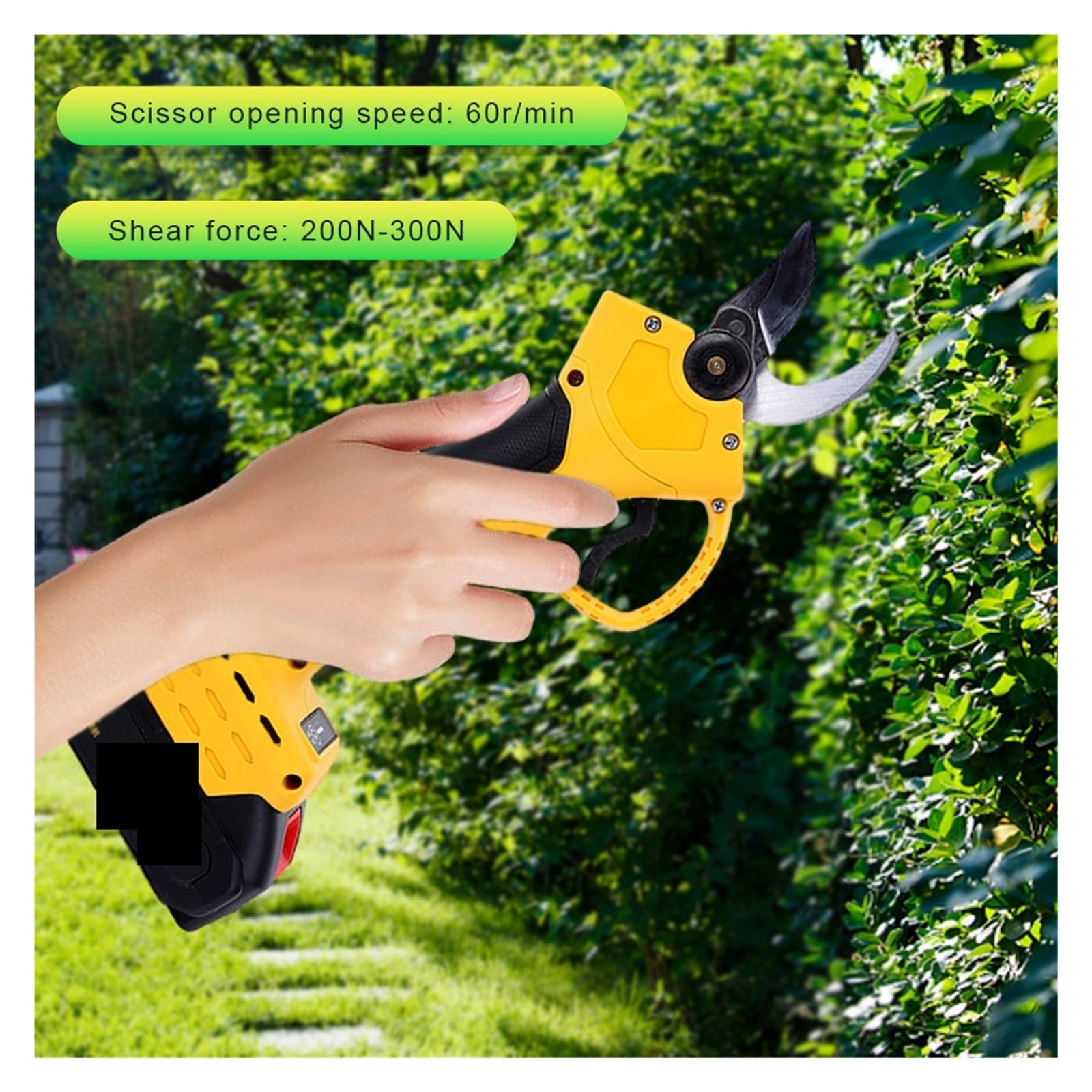Cesoie da Potatura, Potatore elettrico a batteria Cesoia elettrica senza spazzole con cesoia ricaricabile a da 40 mm for albero