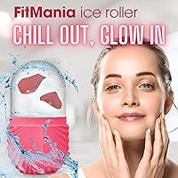 Vista 7 de Rodillo de hielo para cara con 2 cabezales de alta calidad, rodillo de hielo facial para cuidado de la piel de todo tipo, rodillo de hielo facial