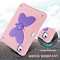 Vista 7 de WESADN Funda para iPad Air de 5ª generación para iPad Pro de 11 pulgadas, 4ª/3ª/2ª/1ª con protector de pantalla/atril de mariposa
