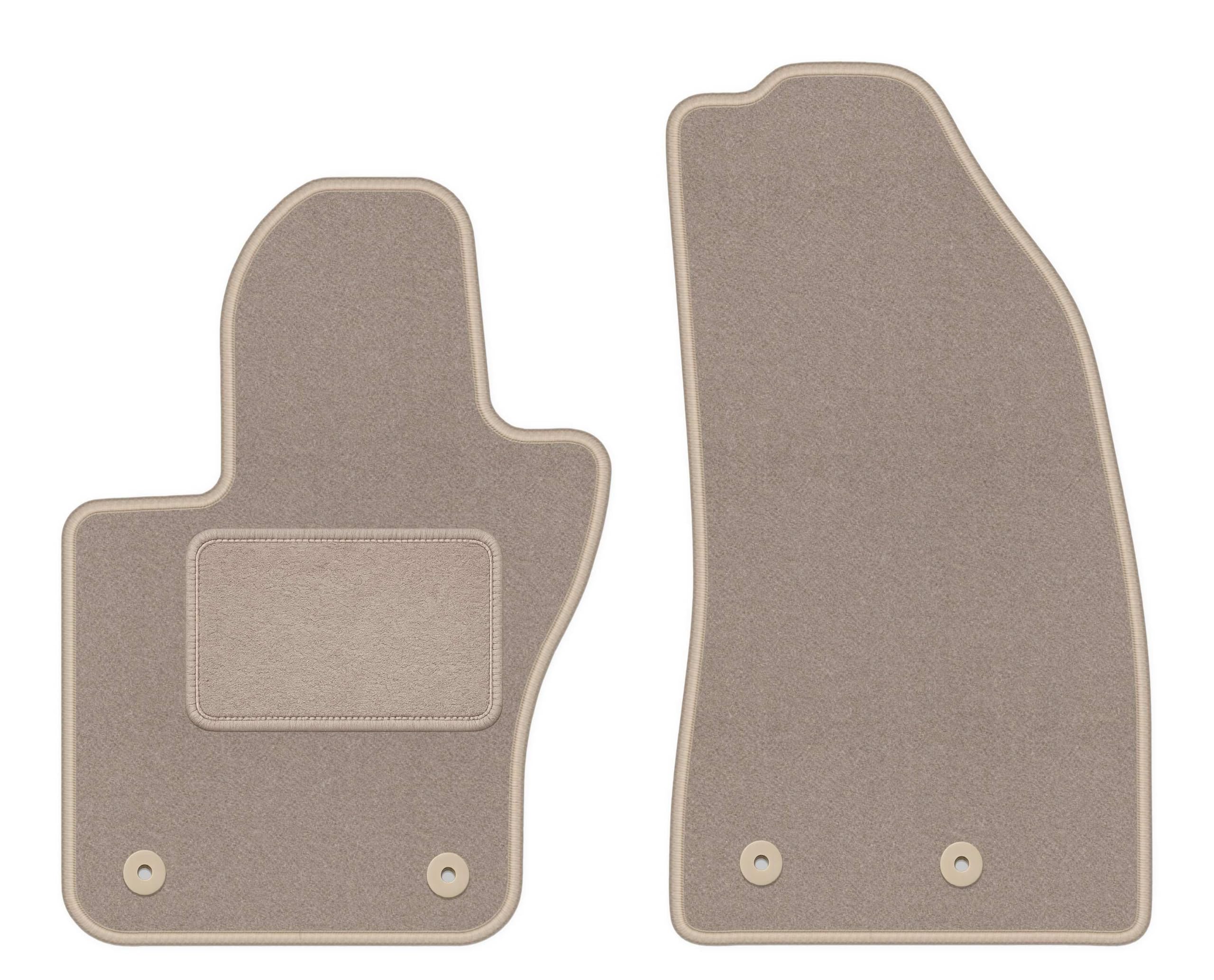 Alfombrillas de Terciopelo Beige Juego de 2 Jeep Renegade 14-19 8