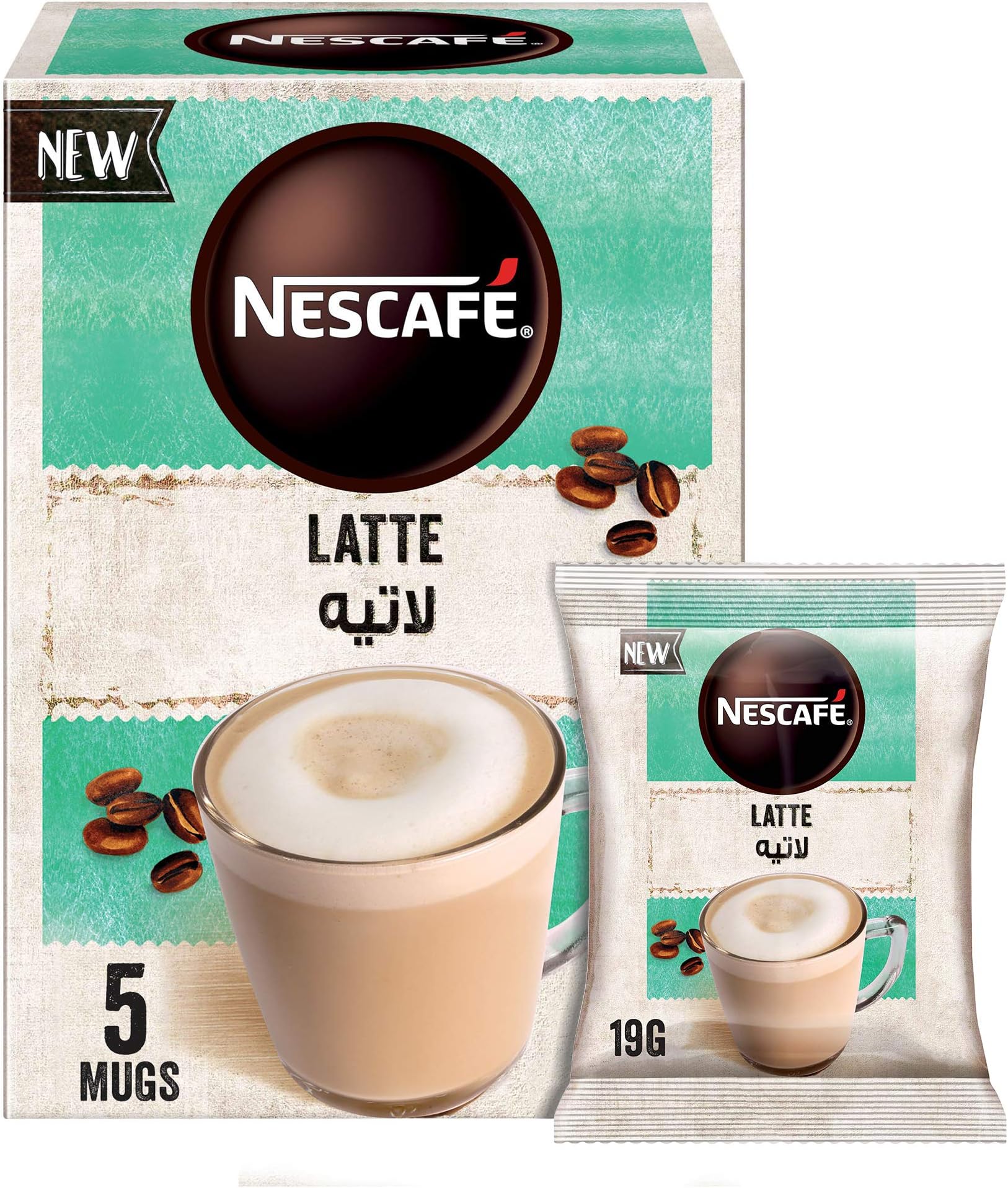 Cappuccino Latte Coffee Mix 19g (5 Sticks)