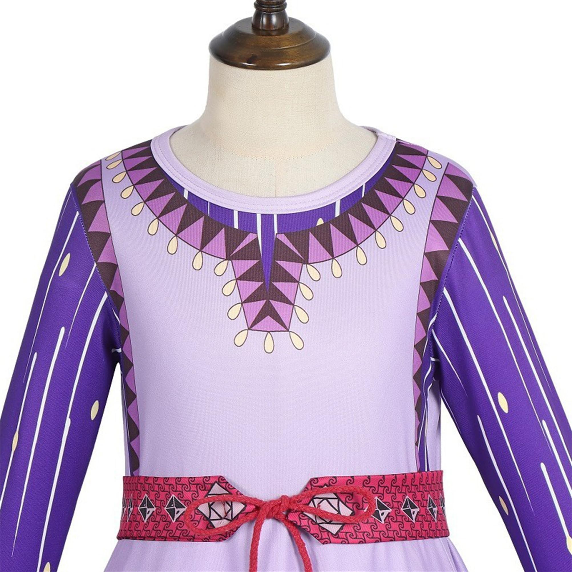 YOSICIL Wish Asha Costume Bambina Asha Vestito con Accessori con parrucca per Natale Compleanno Halloween Carnevale Festa Cosplay Asha Costume