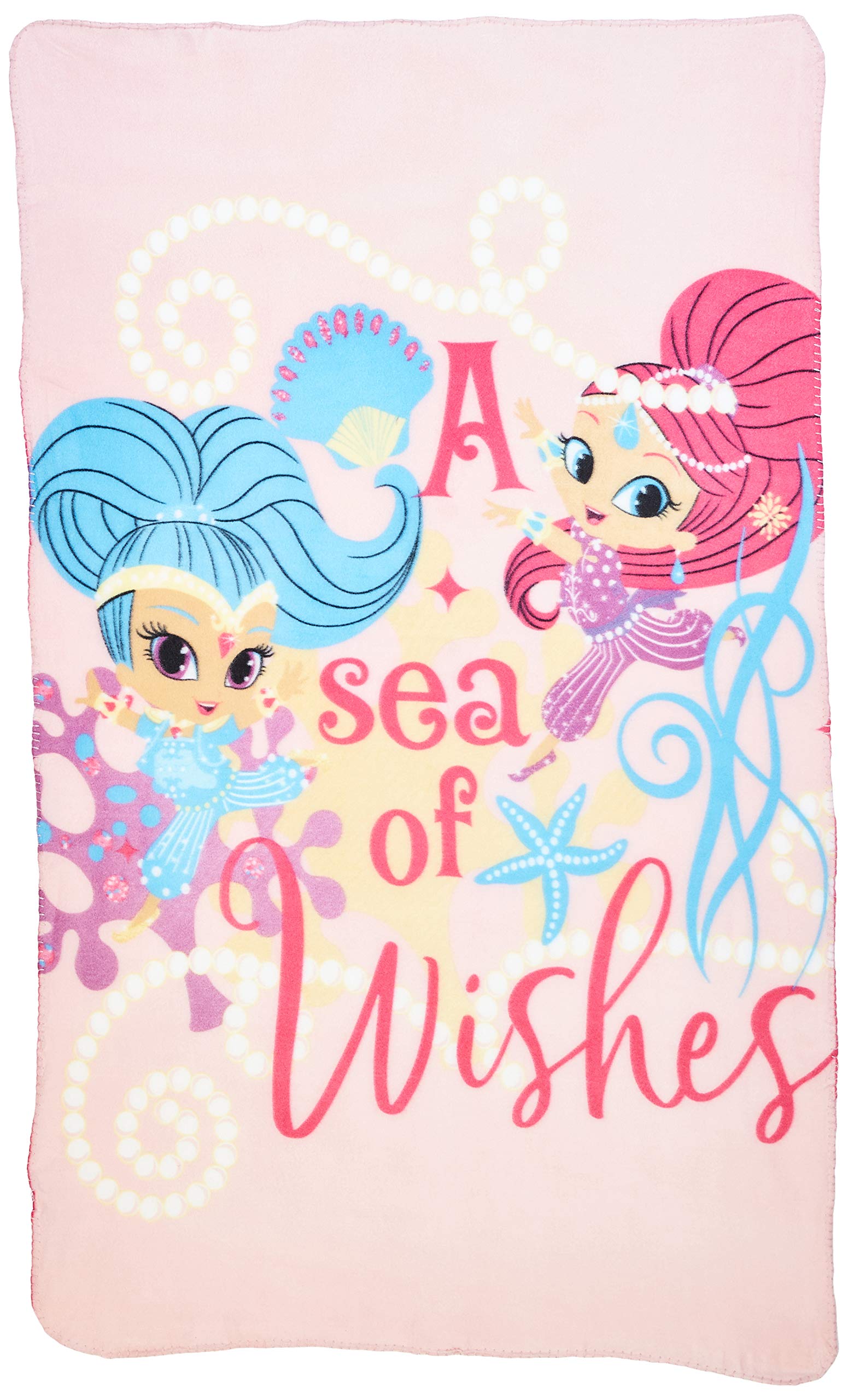 Nickelodeon Shimmer and Shine Polar Fleece Blanket for Kids | All-Season, Ultra Soft, Fade Resistant (Official Nickelodeon Product)