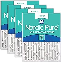 Vista 59 de Nordic Pure 20x20x1 (19 1/2 x 19 1/2 x 3/4) Filtros de aire plegados MERV 12, paquete de 6