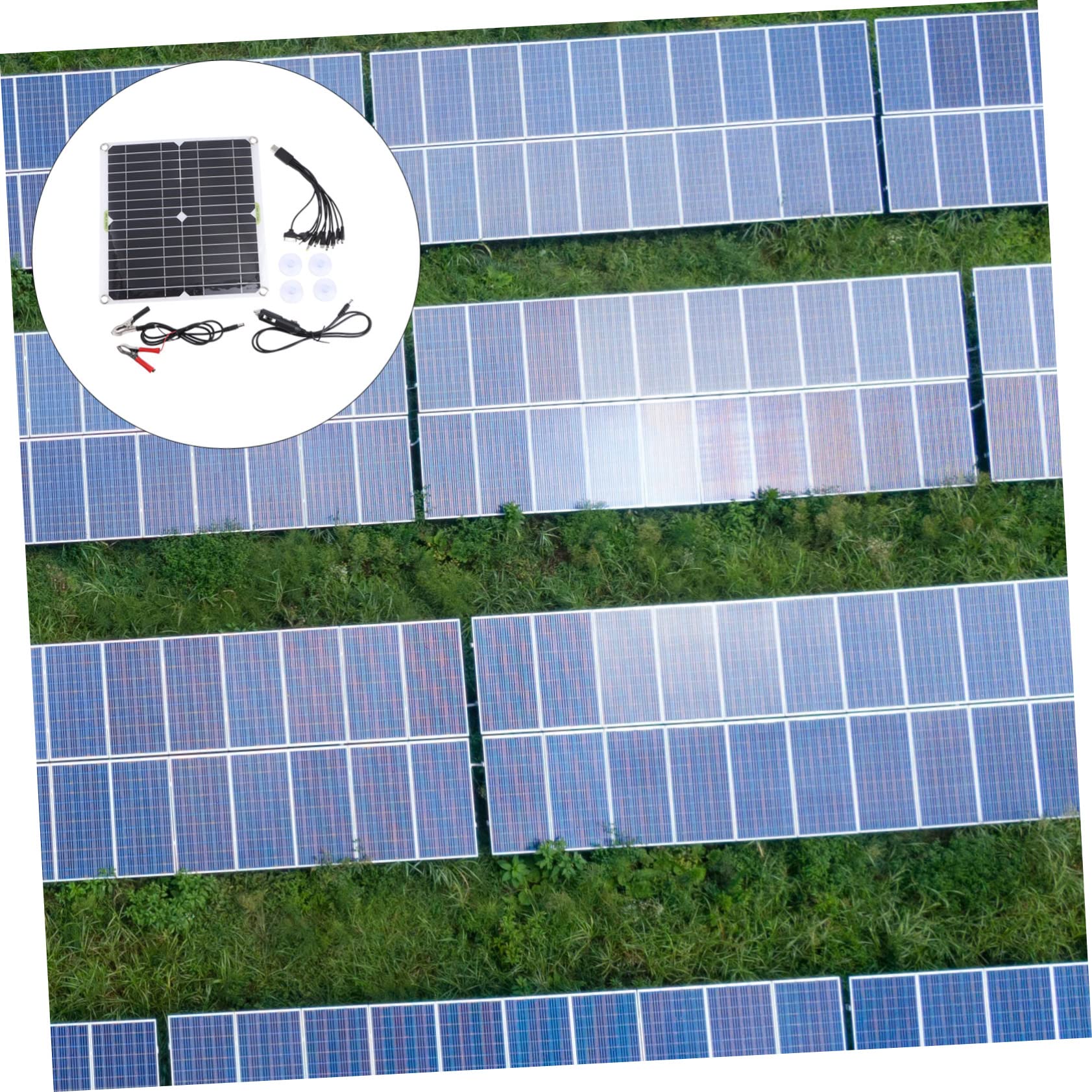 Pannello Solare 200w in Silicio Monocristallino Nero | Alta Conversione 98%, e Leggero, per Campeggio e Viaggio, Facile da Trasportare