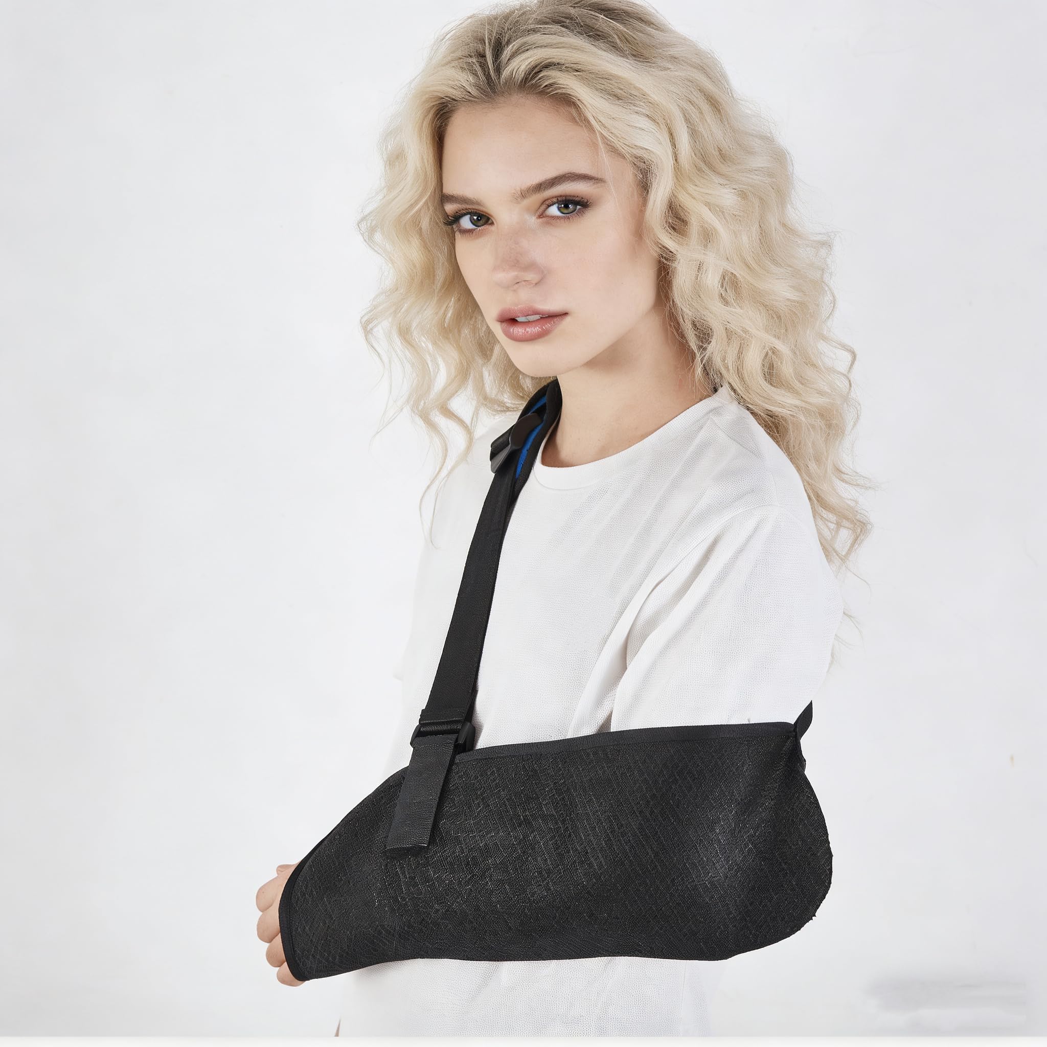 Immobilizzatore per braccio-spalla: supporto per polsino dei rotatori. Fascia medica per strappi a spalla, clavicola e gomito, fratture, lussazioni, rotture e lesioni post-operatorie. Unisex