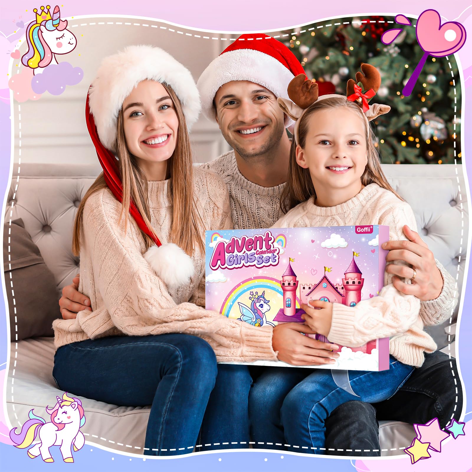 Calendario Avvento Bambina 2025 Calendario Avvento Bambini 24 Giorni Natale Conto Alla Rovescia Giochini per Calendario avvento Gioielli per Capelli Collana DIY 3-12 anni Regalo Natale Ragazza