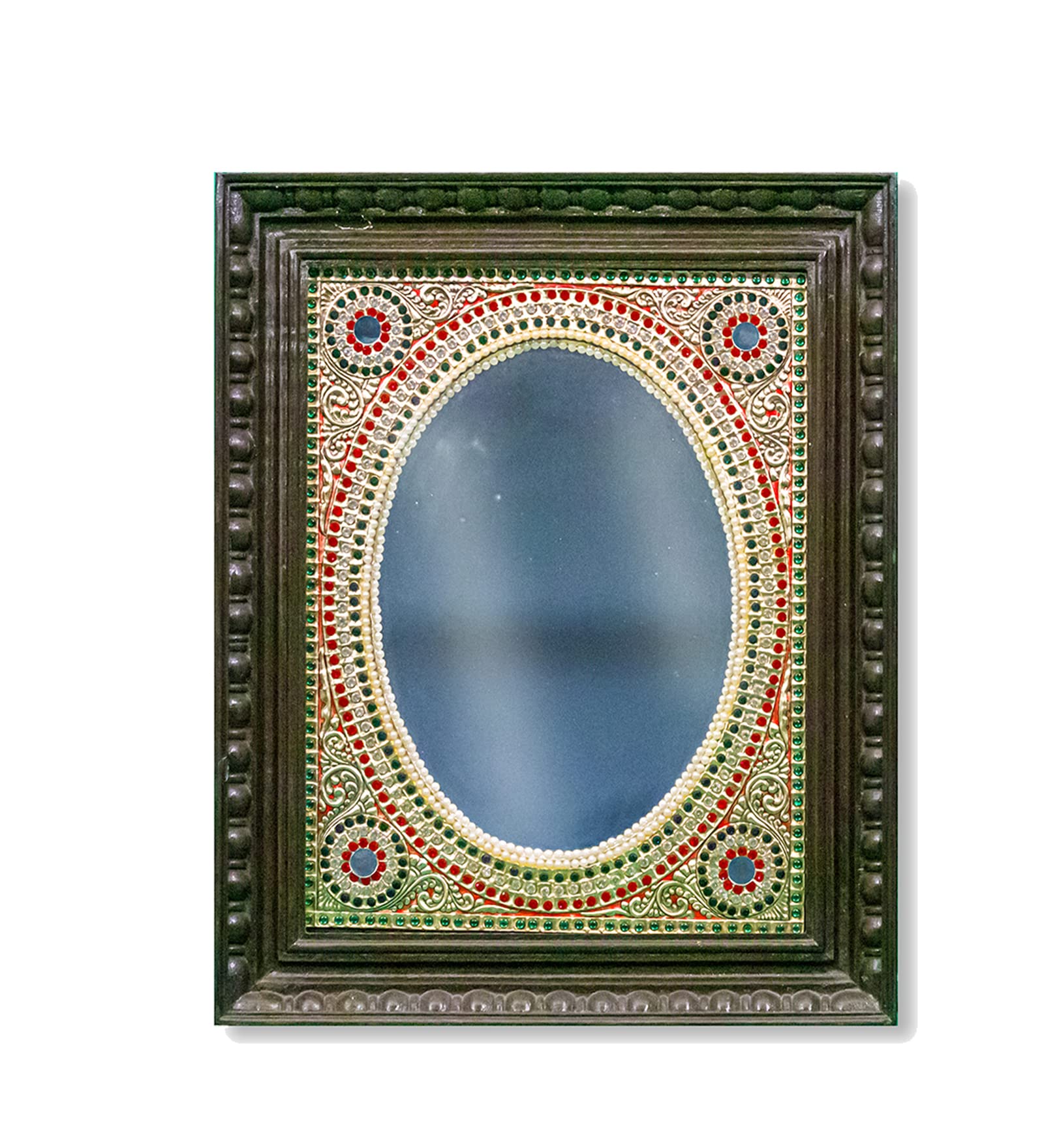 Buy Mangala Arts Mirror Tanjore Painting, 24 Carat Gold Foil, Authentic