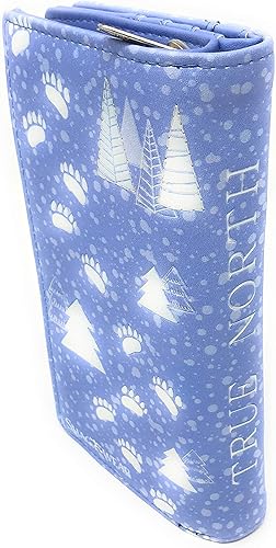 Miniatura 2 de Shag Wear True North Polar Bear - Cartera para mujer, color azul, grande de 7 pulgadas, Azul, Cartera grande