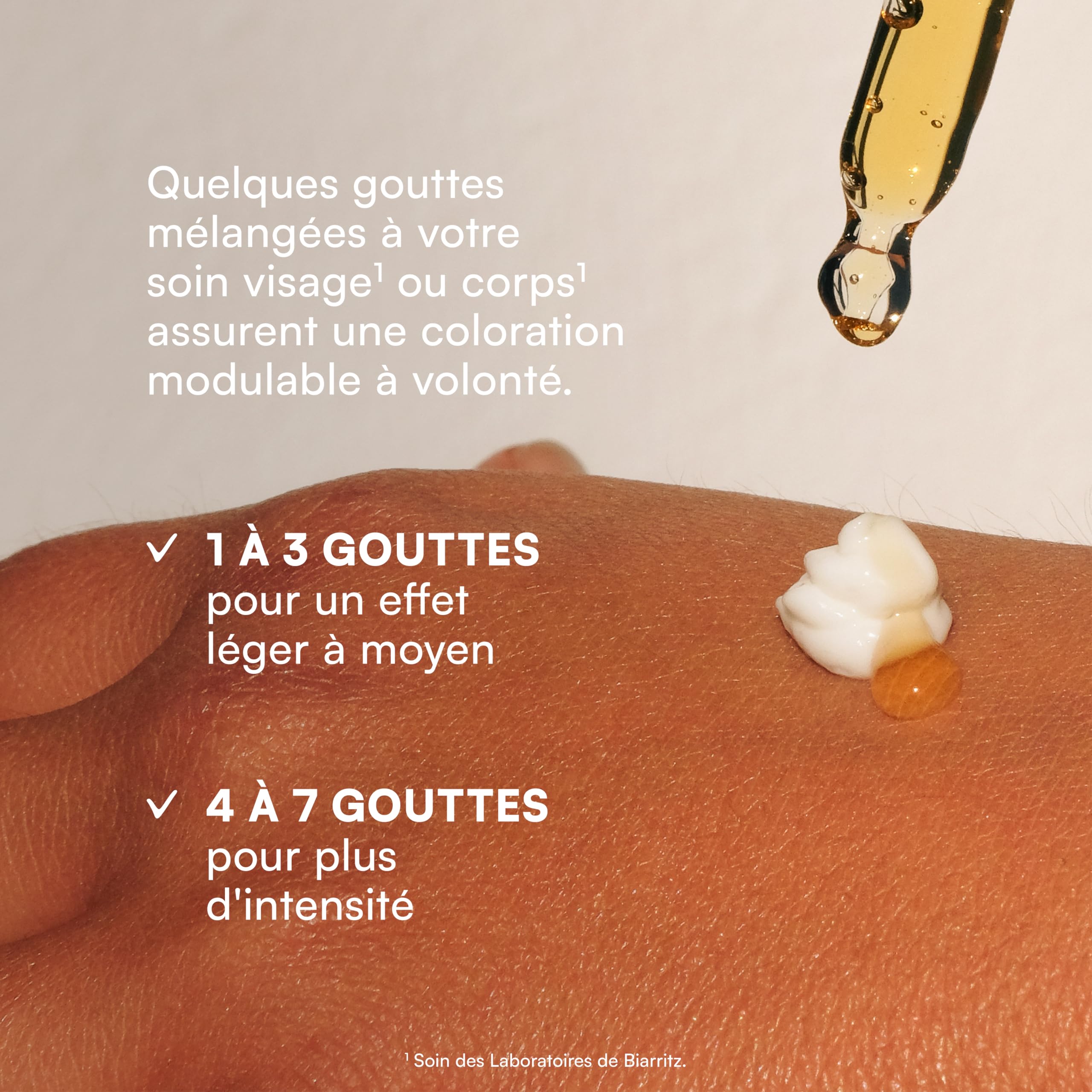 Laboratoires de Biarritz Gouttes Autobronzantes Certifiées Bio 20 ml | Visage et Corps, Teint Hâlé et Sur-Mesure, Certifiées Bio, Fabriquées en France