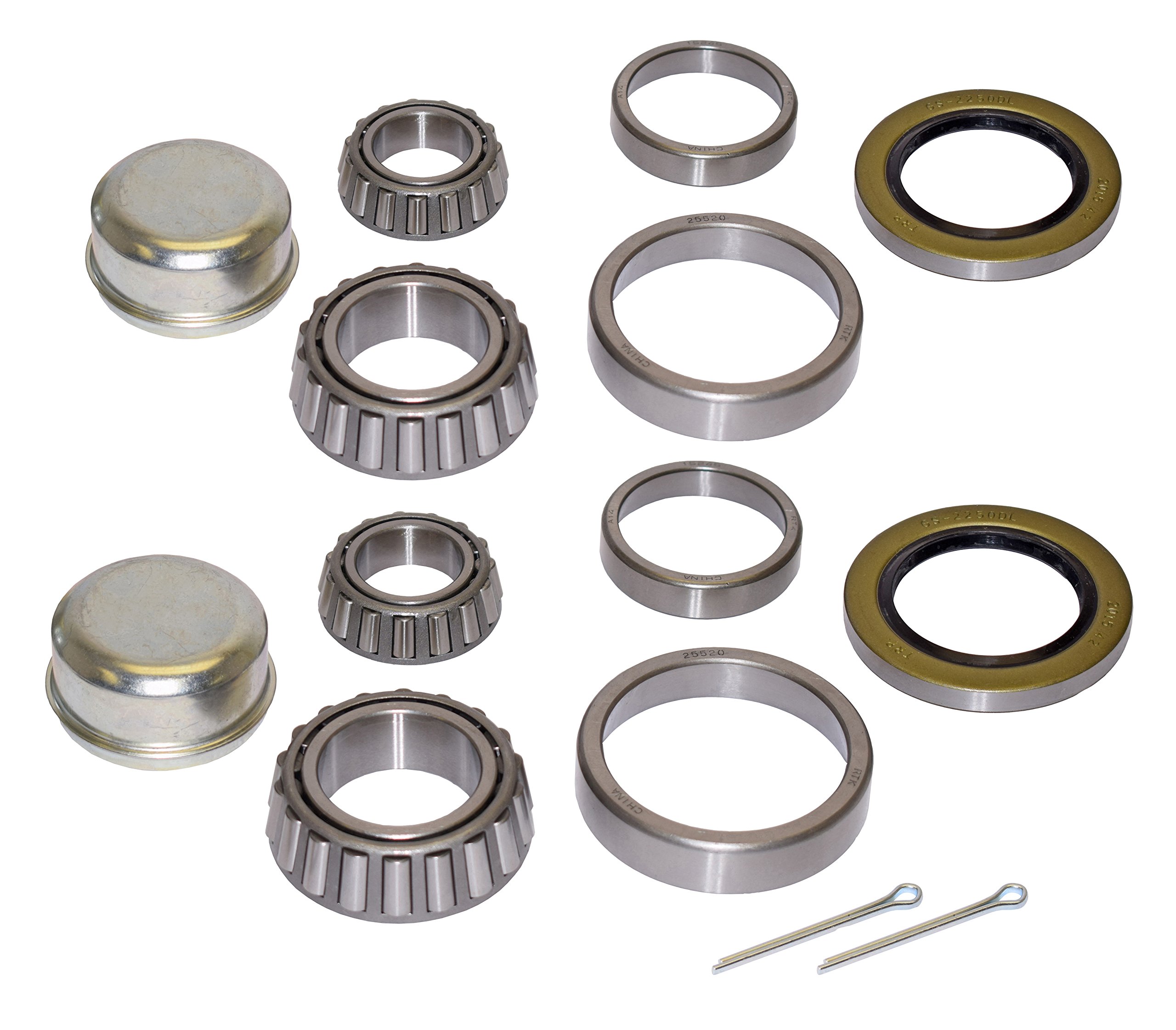 RIGID HITCH INCORPORATED Pair of Trailer Bearing Repair Kits for 1-3/4 Inch to 1-1/4 Inch Tapered Spindles