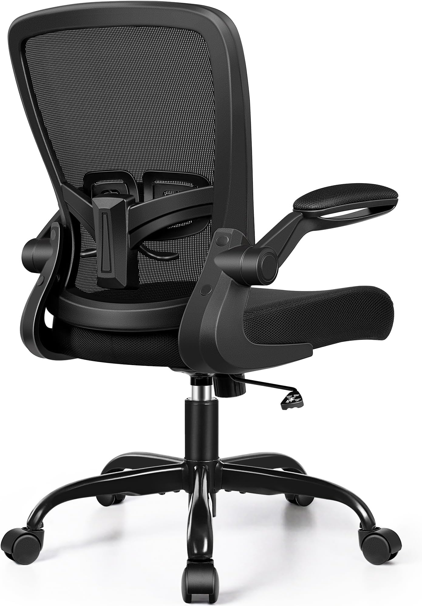 FelixKing Office Chair - Ergonomic Desk Chair with Adjustable Height, 360° Swivel, Flip-up Armrests, Flexible Tilt, Comfy Breathable Cushion and Fabric, Lumbar Support, for Home Conference Room Office
