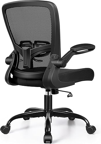 FelixKing Silla de oficina  Silla de escritorio ergonómica con altura ajustable, giro de 360, reposabrazos abatibles, inclinación flexible, cómodo
