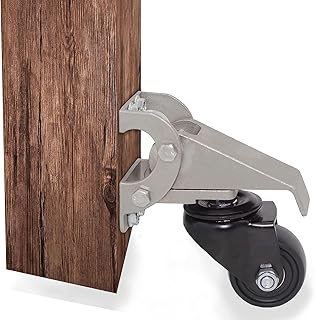 Retractable Workbench Casters Wheels Kit 880lbs Set of 4, Heavy Duty Removable Lifting Casters Set of 4 Adjustable Stepdown Caster Wheels Lift Casters for WorkBenches Tables, Workshops