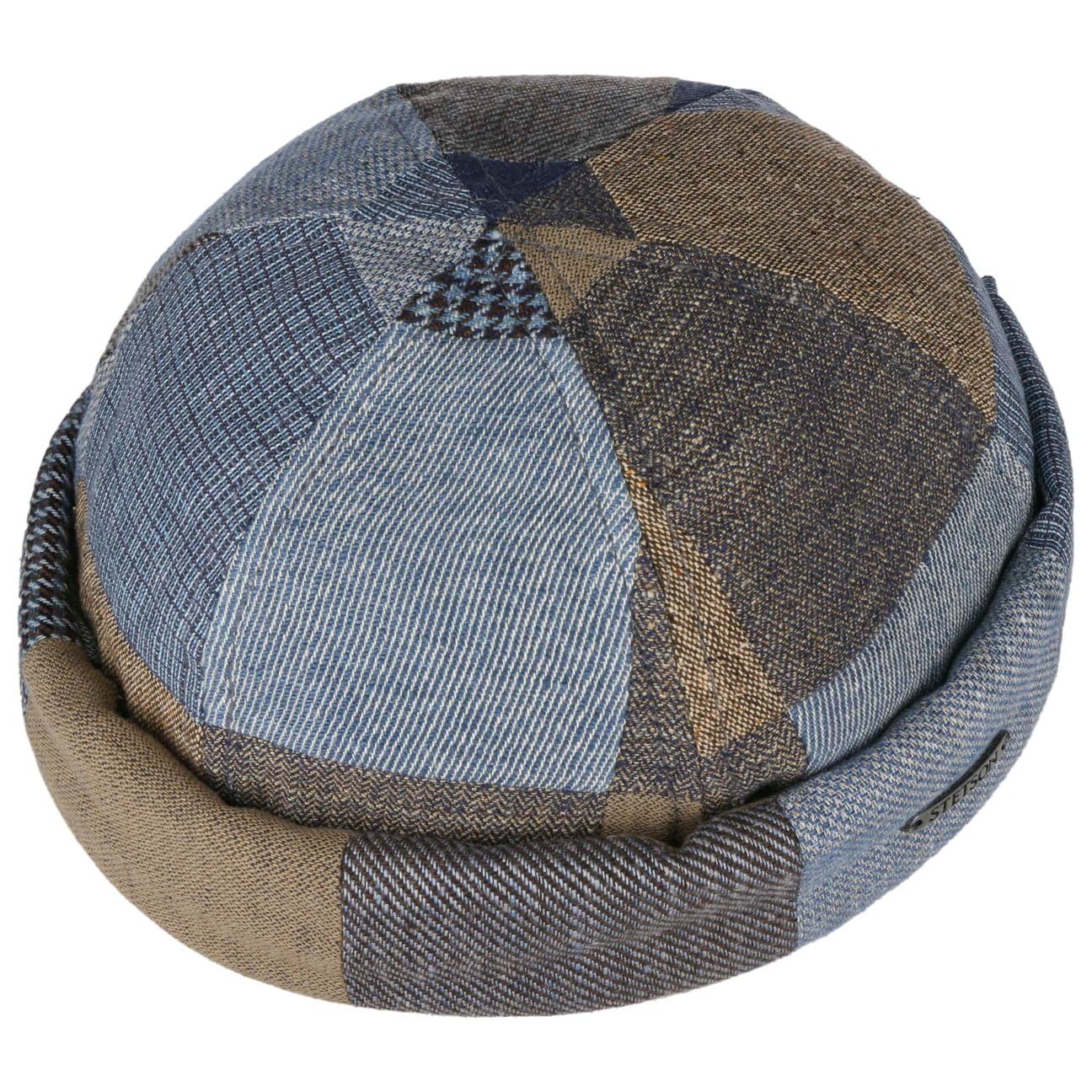 STETSON Laughlin czapka dokerka patchwork w krate Unisex Wyprodukowano w UE Wiosna Lato