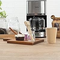 Vista 4 de Restaurantware Agitadores de café de 6 pulgadas, 1000 palitos de remo con mango de paleta, biodegradables, desechables, palitos de madera de bambú