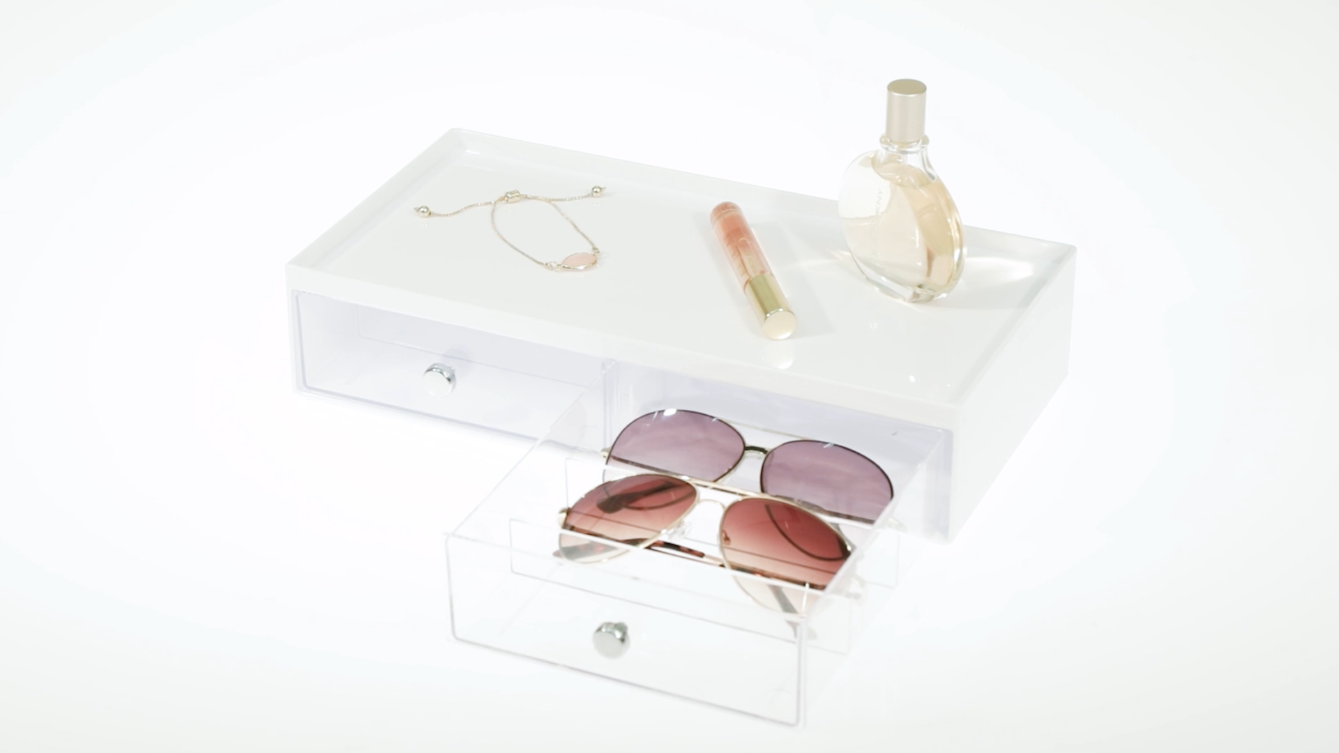 mDesign - Presentatiedoos voor brillen - brillendoos/opbergbox - met 3