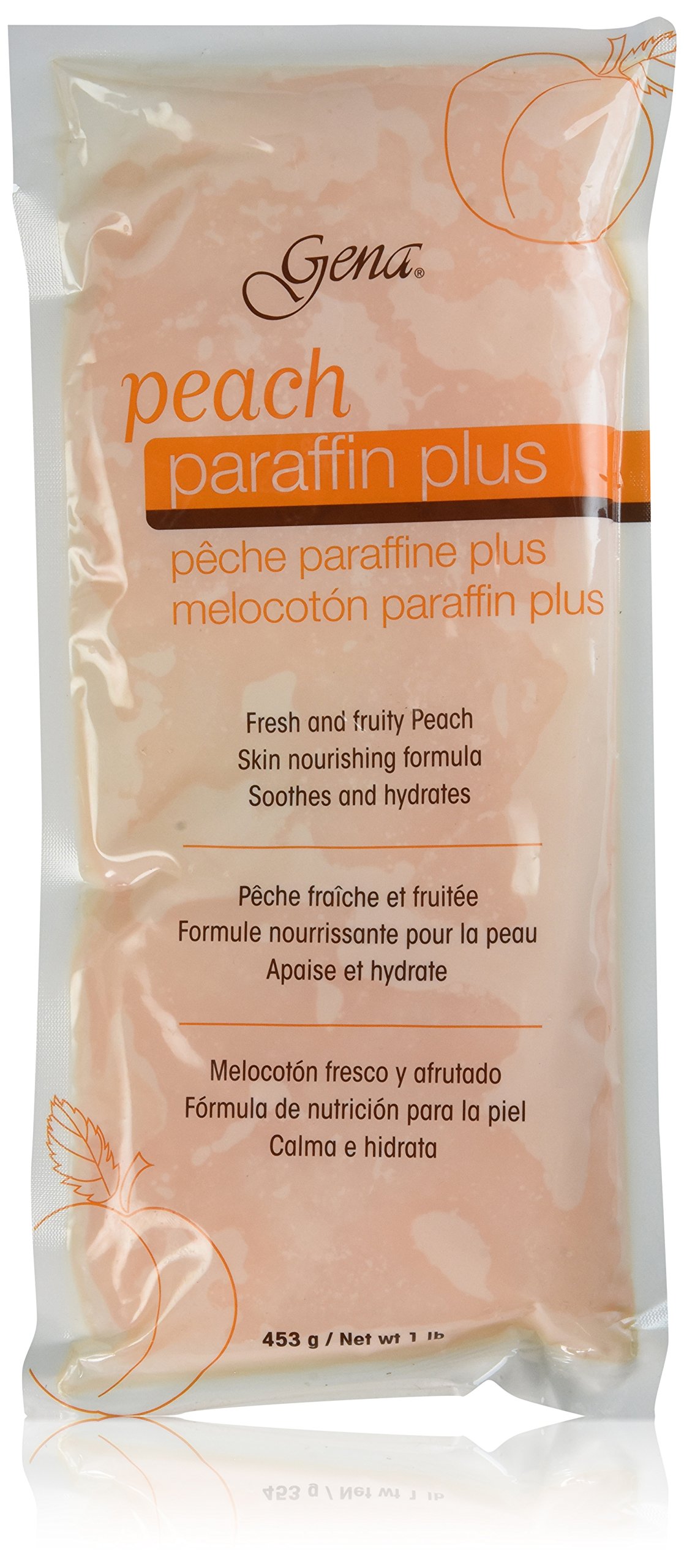 Gena Peach Scented Paraffin Wax (Pack of 2)