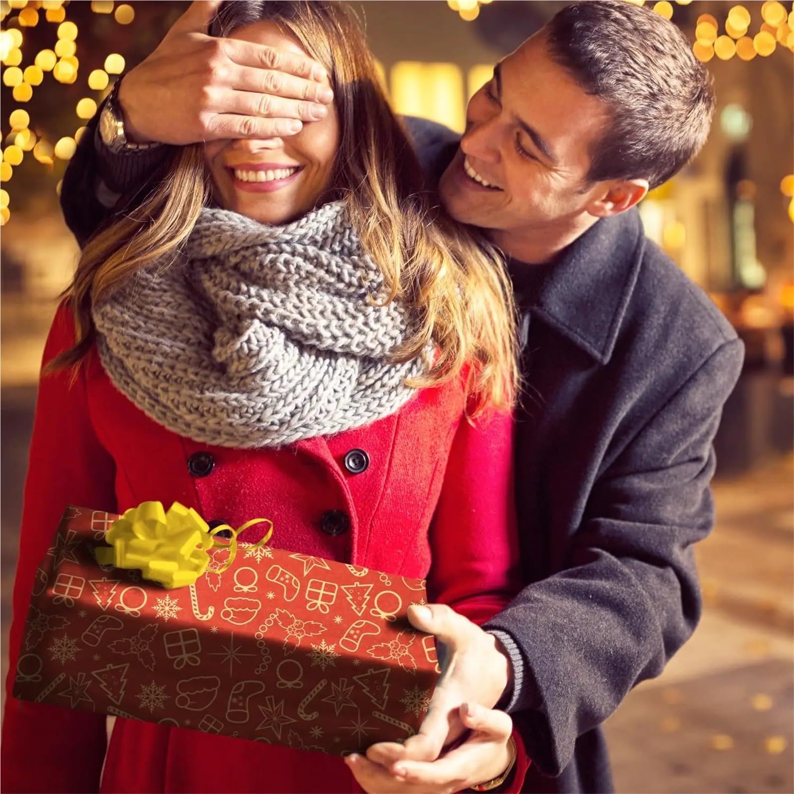 1 rotolo di carta da imballaggio in 17 x 590 pollici per Carta Alimentare | Carta da regalo for vacanze, decorazioni for feste