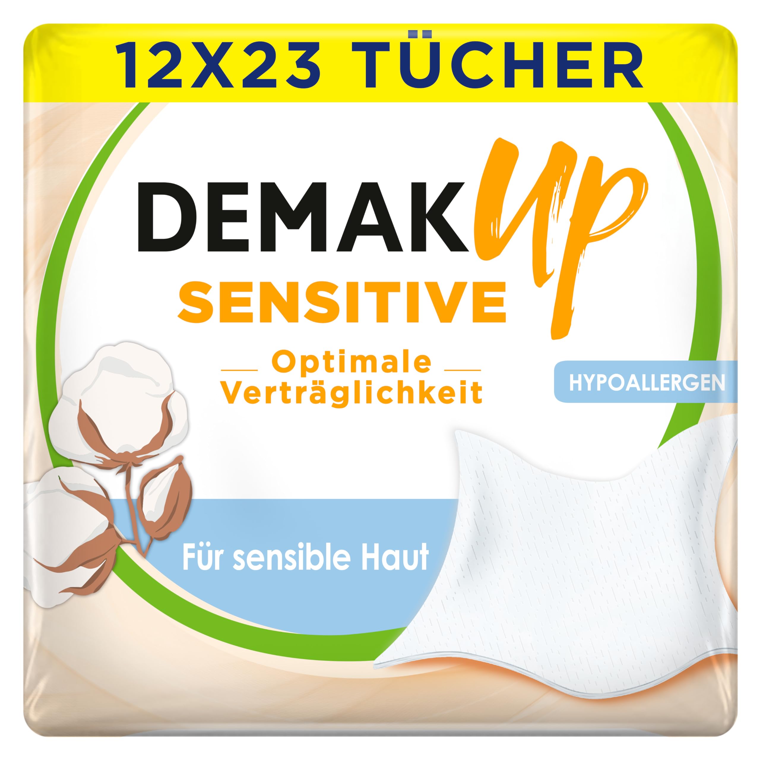 Demak´Up Sensitive płatki kosmetyczne okrągłe 12/1x23, 2,4 ml