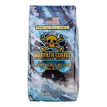 Warpath Coffee Mariners Blend Dark Roast Whole Bean Coffee, 2 lb