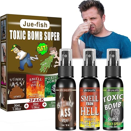 Winbar Juguetes de broma y bromas extra fuertes, paquete de 3 bromas húmedas y potentes, bromas súper fuertes para adultos o niños