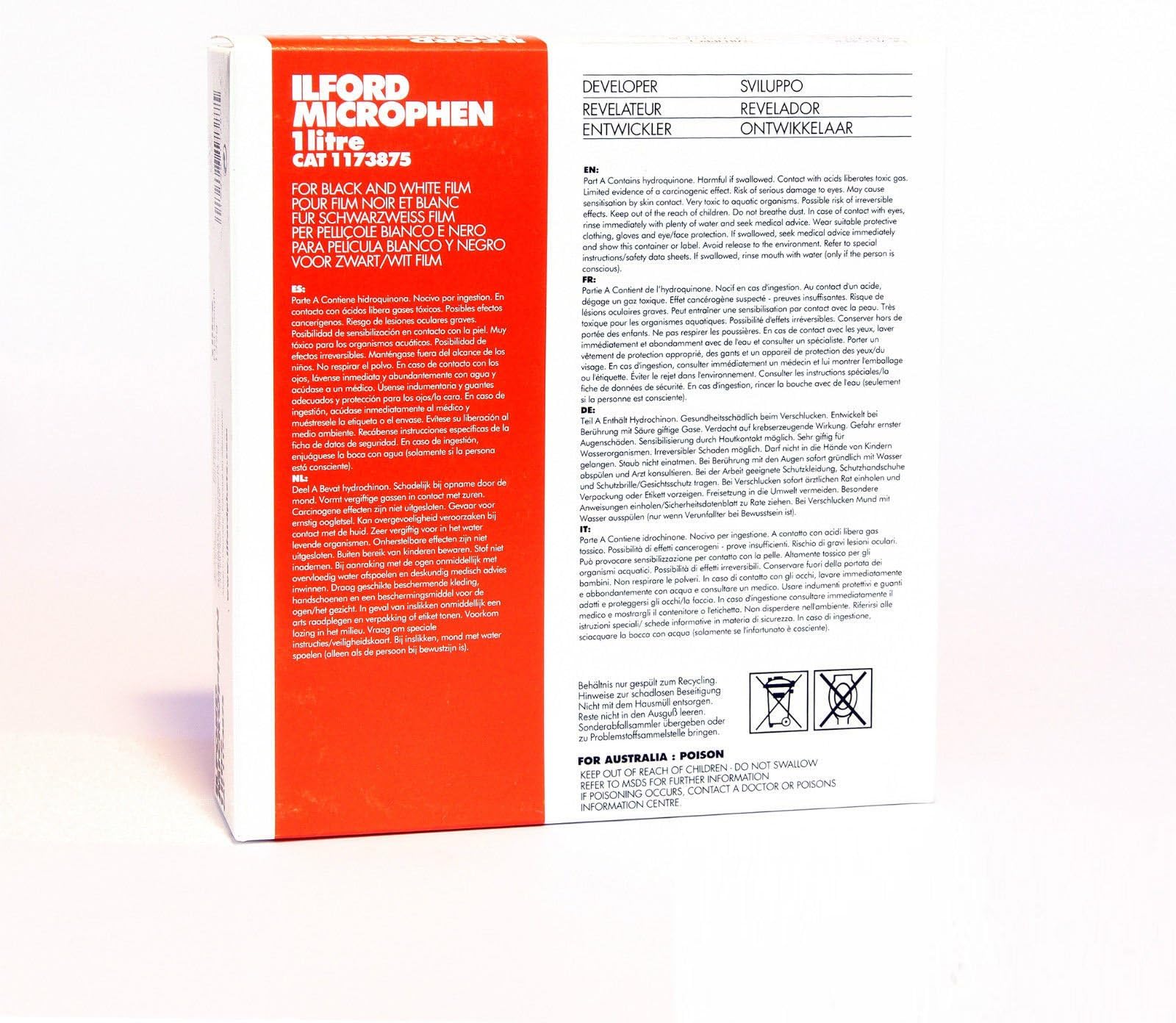 Ilford Microphen Developer (Powder) for Black & White Film - Makes 1 Liter