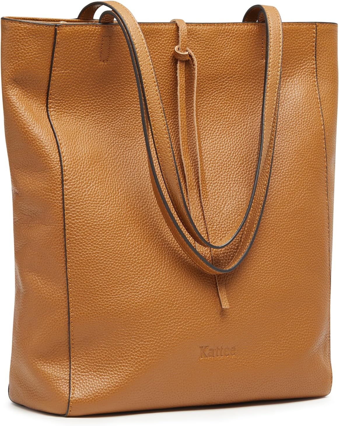 Kattee Genuine Leather Tote Bags for Women Soft Shoulder Purses Casual