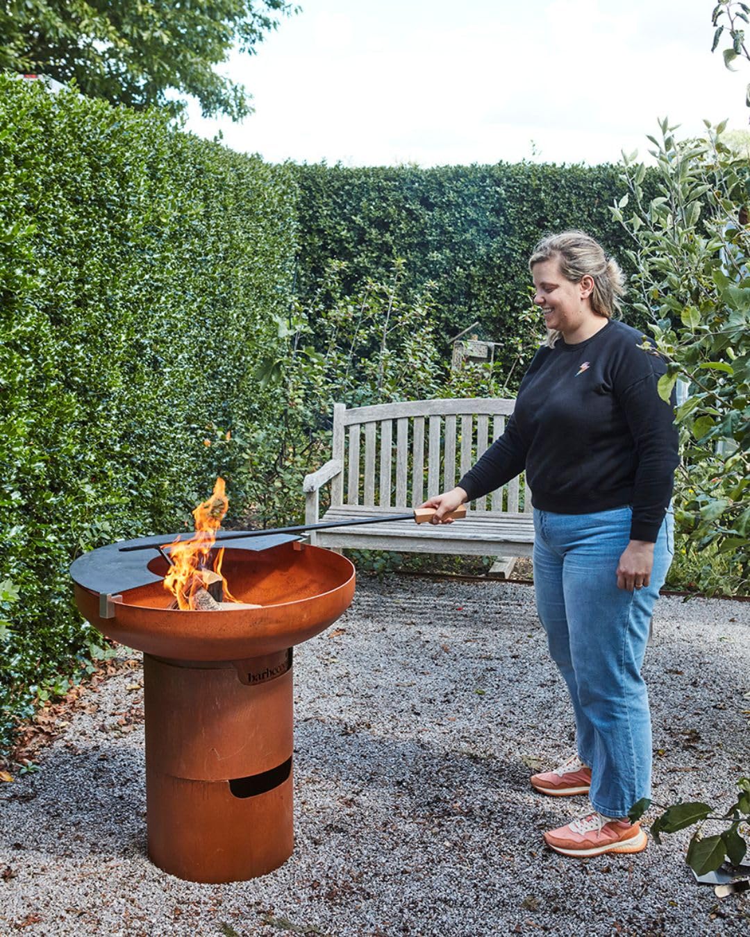 Barbecook attizzatoio con foro di soffiaggio 98,5 cm – Accessorio per barbecue extra lungo per griglia e camino