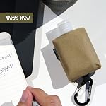 2nd Childhood Porte-clés pour l'assainissement des mains de voyage – Petites pièces rechargeables 2 oz Bouteille munie d'un support à clips – Sac à dos, sac à dos et sac de gymnastique