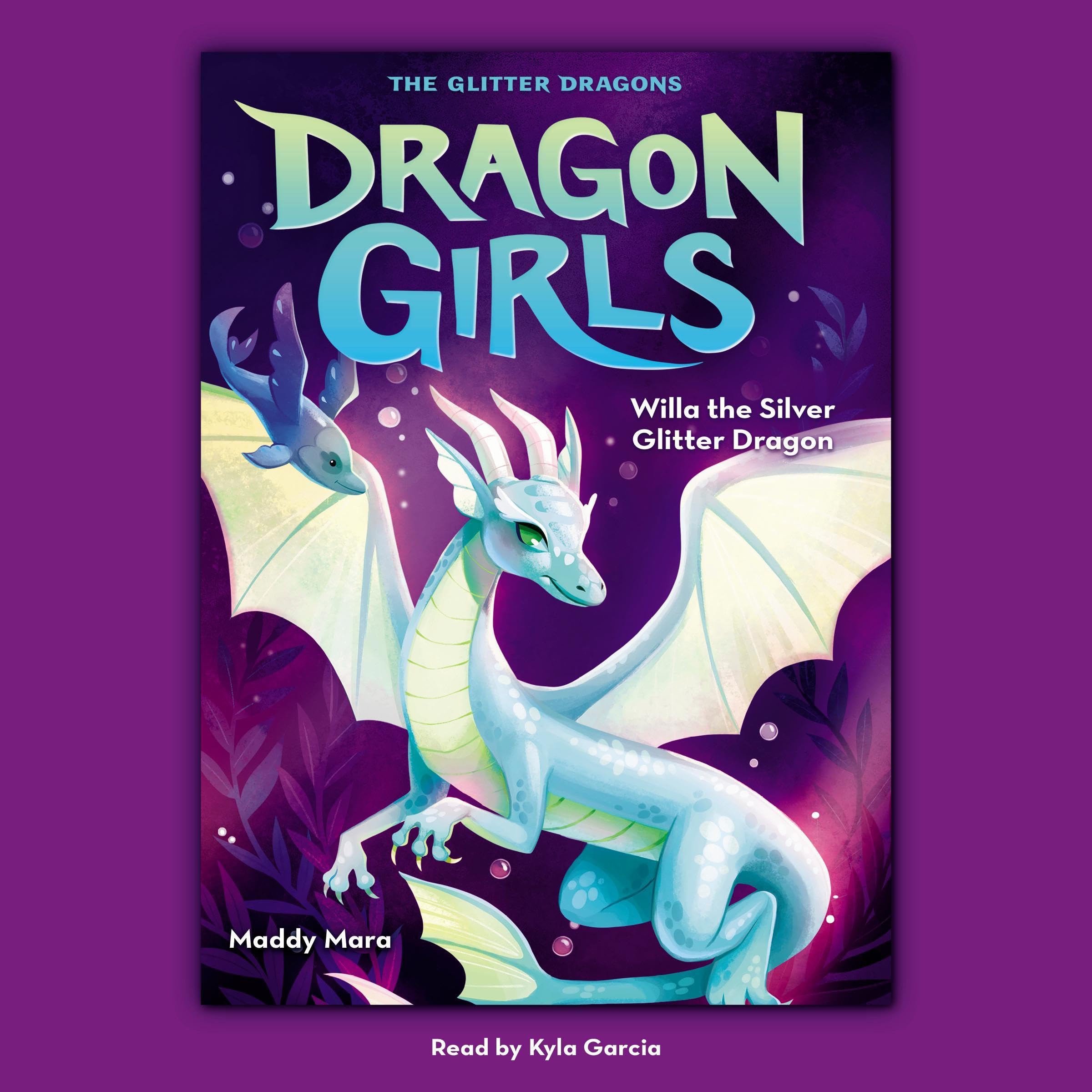 Cover art for Willa the Silver Glitter Dragon