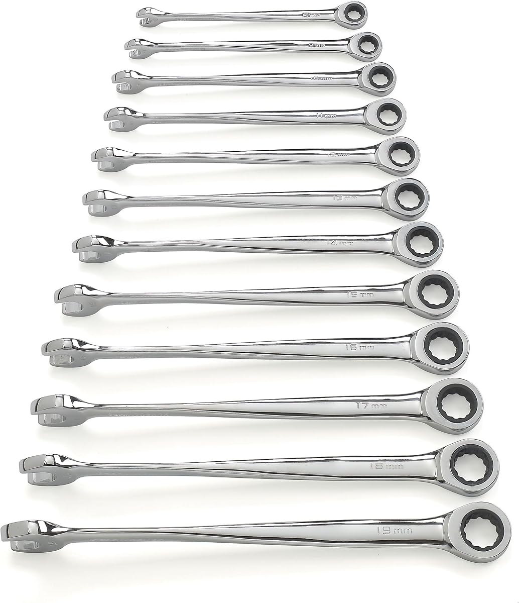 Juego de llaves combinadas de trinquete mm con viga X 72T XL de 12 piezas | 85888