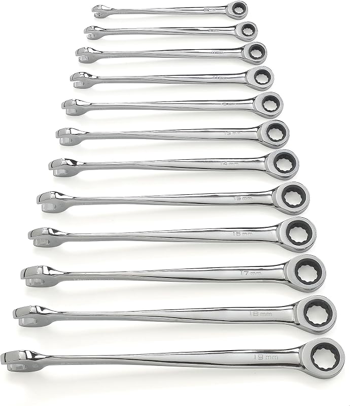 Juego de llaves combinadas de trinquete mm con viga X 72T XL de 12 piezas | 85888