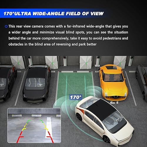 Miniatura 3 de Cámara de respaldo compatible con Ford Escape S SE Plus Trend Titanium 2014 2015 2016 Cámara de estacionamiento inversa de seguridad inversa