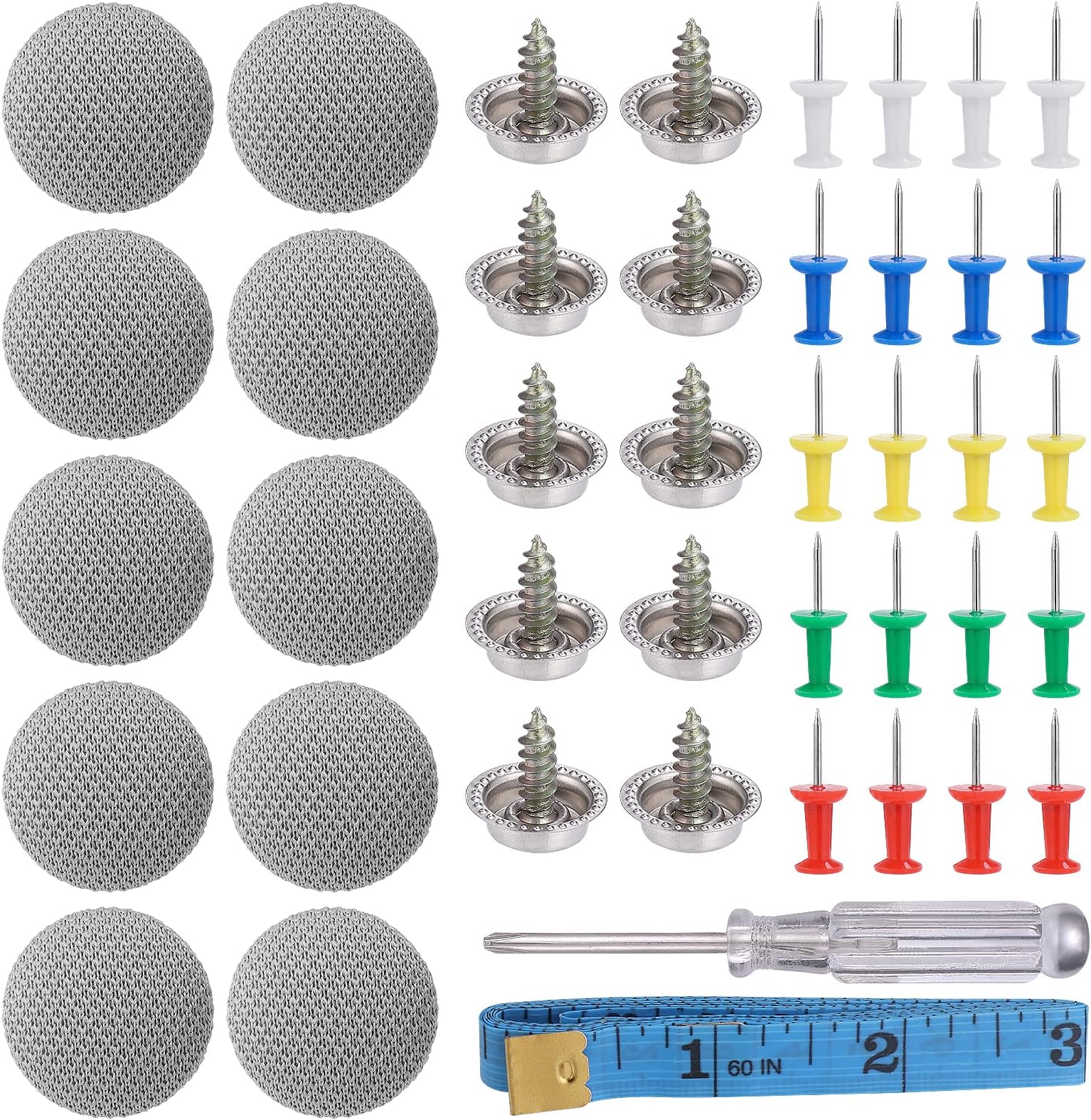Rivets Tissu Auto Kit Réparation Ciel Toit Voiture - 100 Rivets