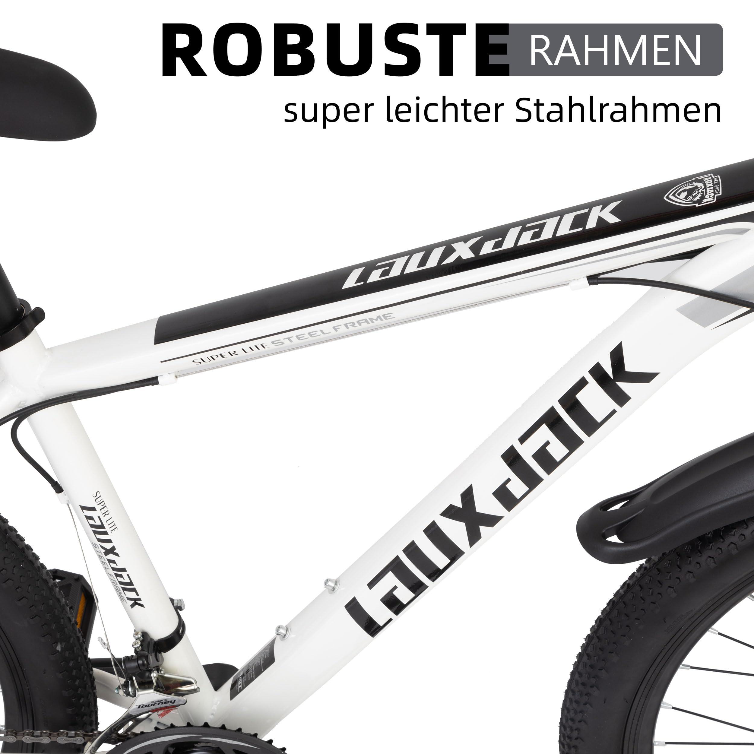 STAPERFO Bicicleta de montaña de 26 pulgadas Hardtail – MTB con 21 marchas y frenos de disco, horquilla de suspensión, bicicleta para hombre y mujer a partir de 160 cm – Bicicleta de ciudad y terreno
