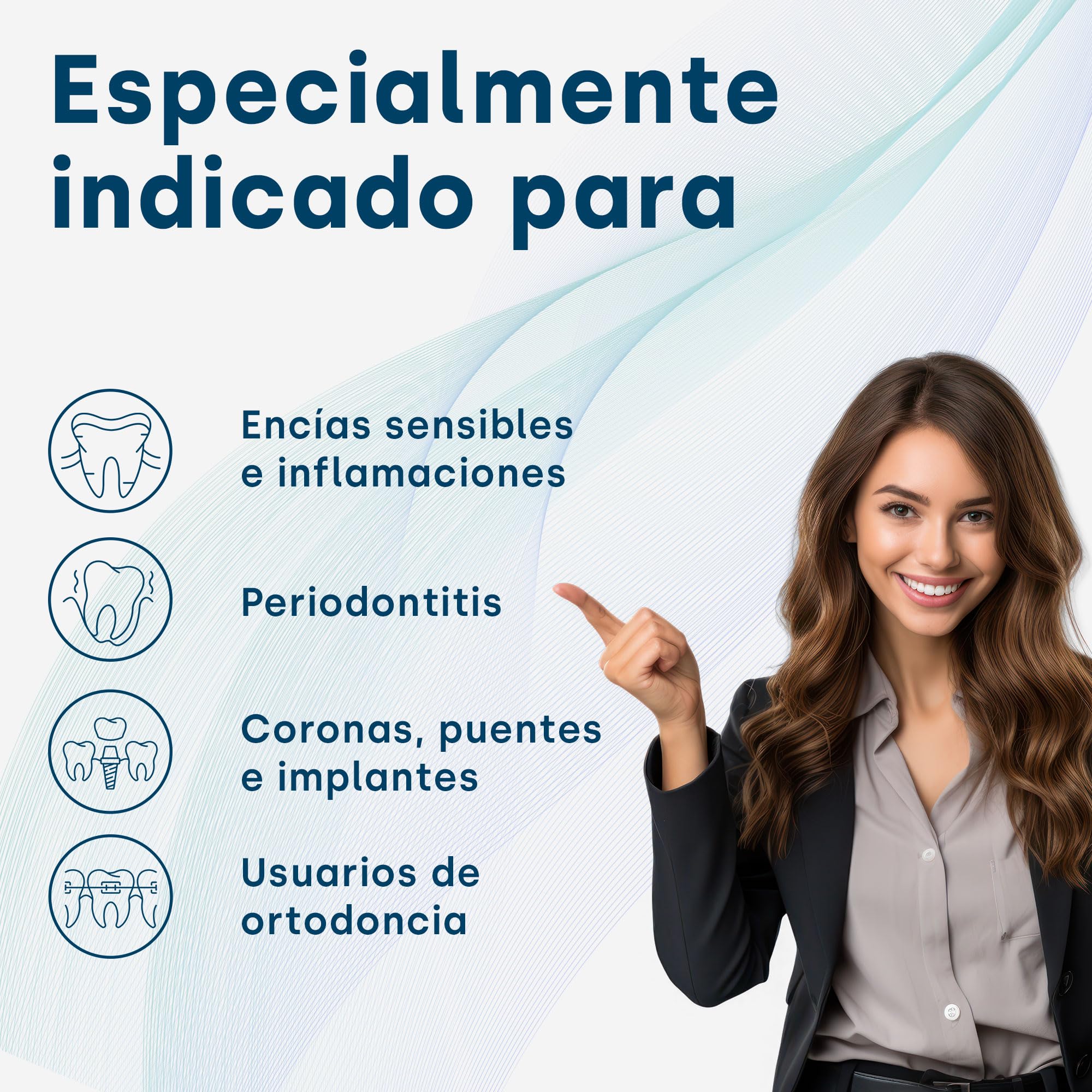 emmi-dent Cepillo de dientes ultrasónico fino, color blanco, hasta 96 millones de vibraciones/min, 3 modos de limpieza, batería de hasta 15 días, incluye estación de carga Qi (USB-C), 2 cabezales y