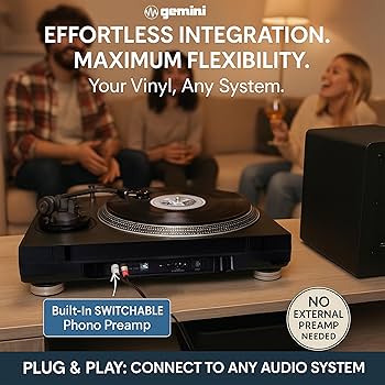 Amazon.com: Gemini Direct Drive DJ Turntable for Vinyl Records