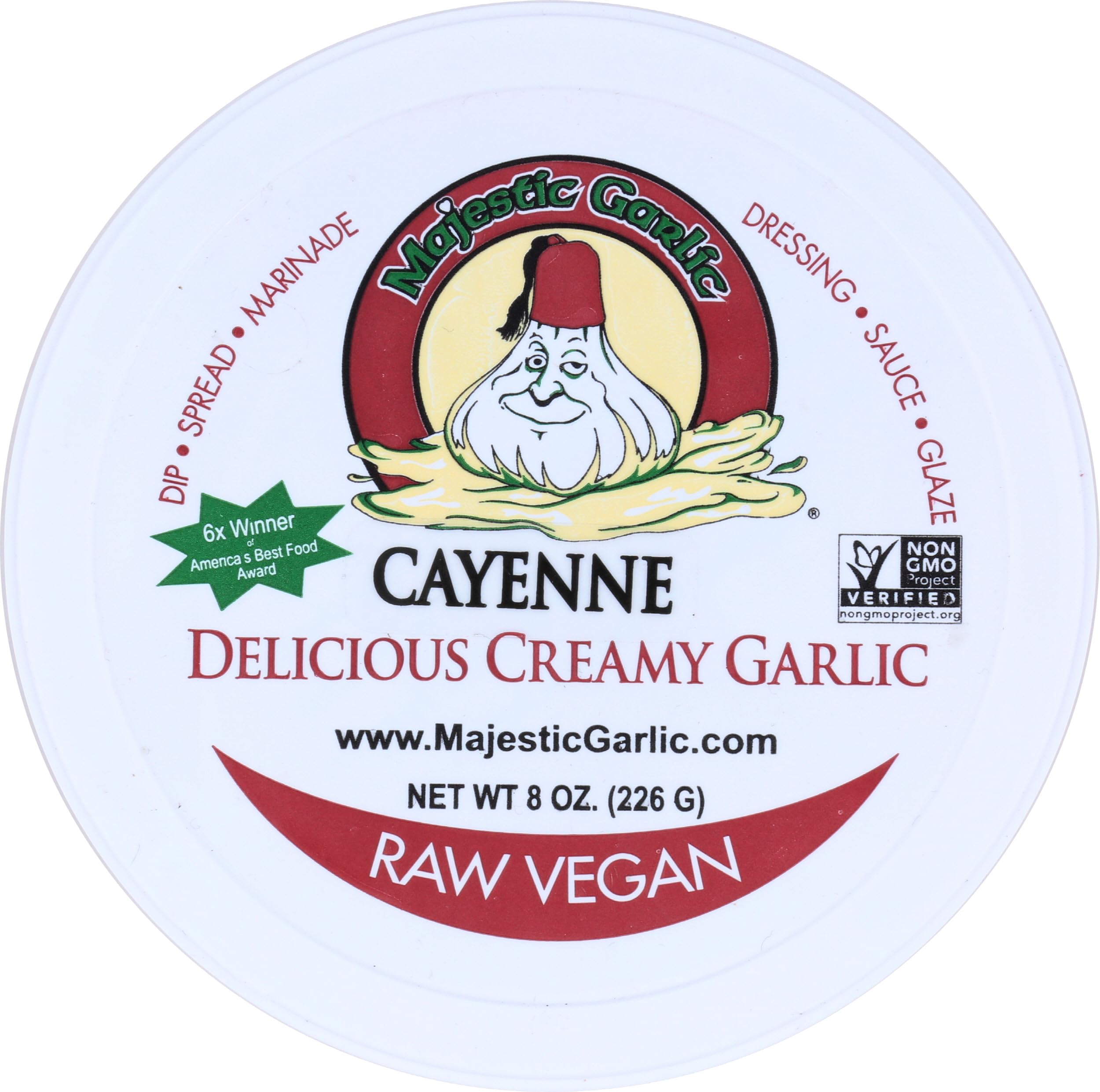 MAJESTIC GARLIC Cayenne Garlic Dip, 8 OZ