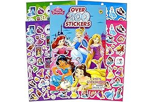 Disney Princess Sticker Book for Kids: 200+ Vibrant Stickers for Hours of Creative Fun