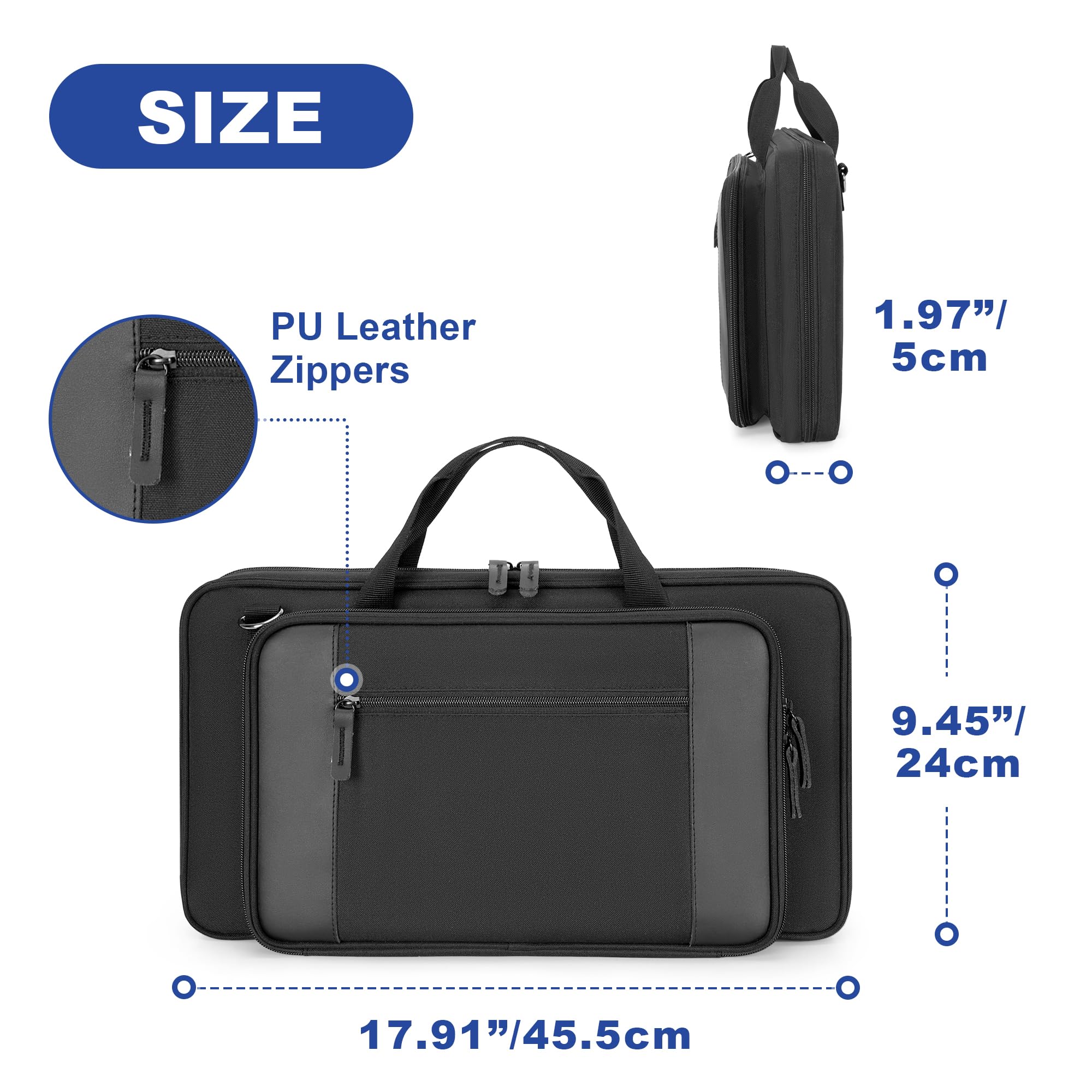 Yarwo Schlagzeugtasche mit Aufhänghaken, Mallet Halter mit Verstellbarem Schultergurt für Drumsticks, Mallets, Bürsten und Percussion Zubehör für Drummer