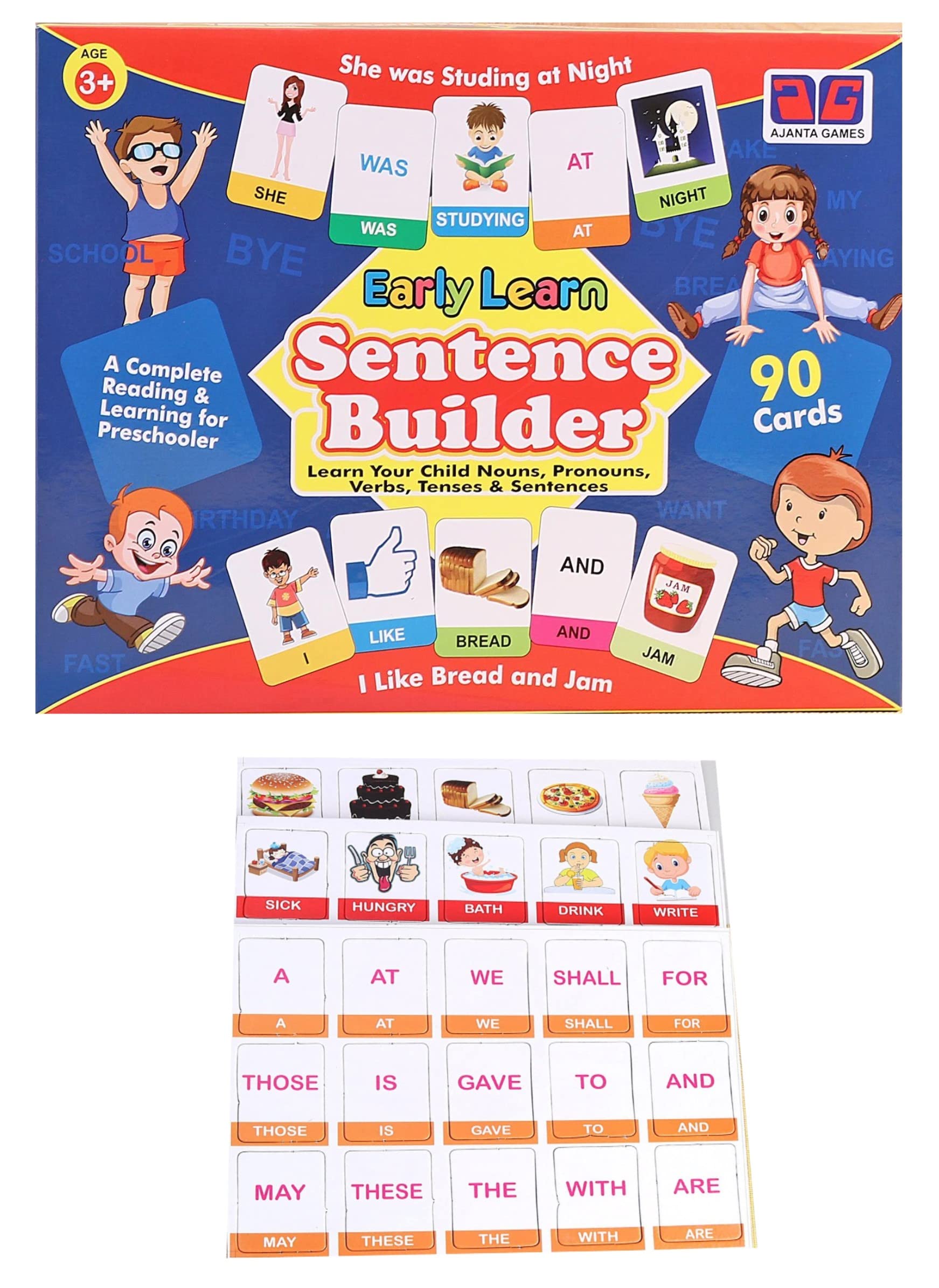 Buy JOY STORIES® Maths & Sentence Builder Game with 90 Durable Flash