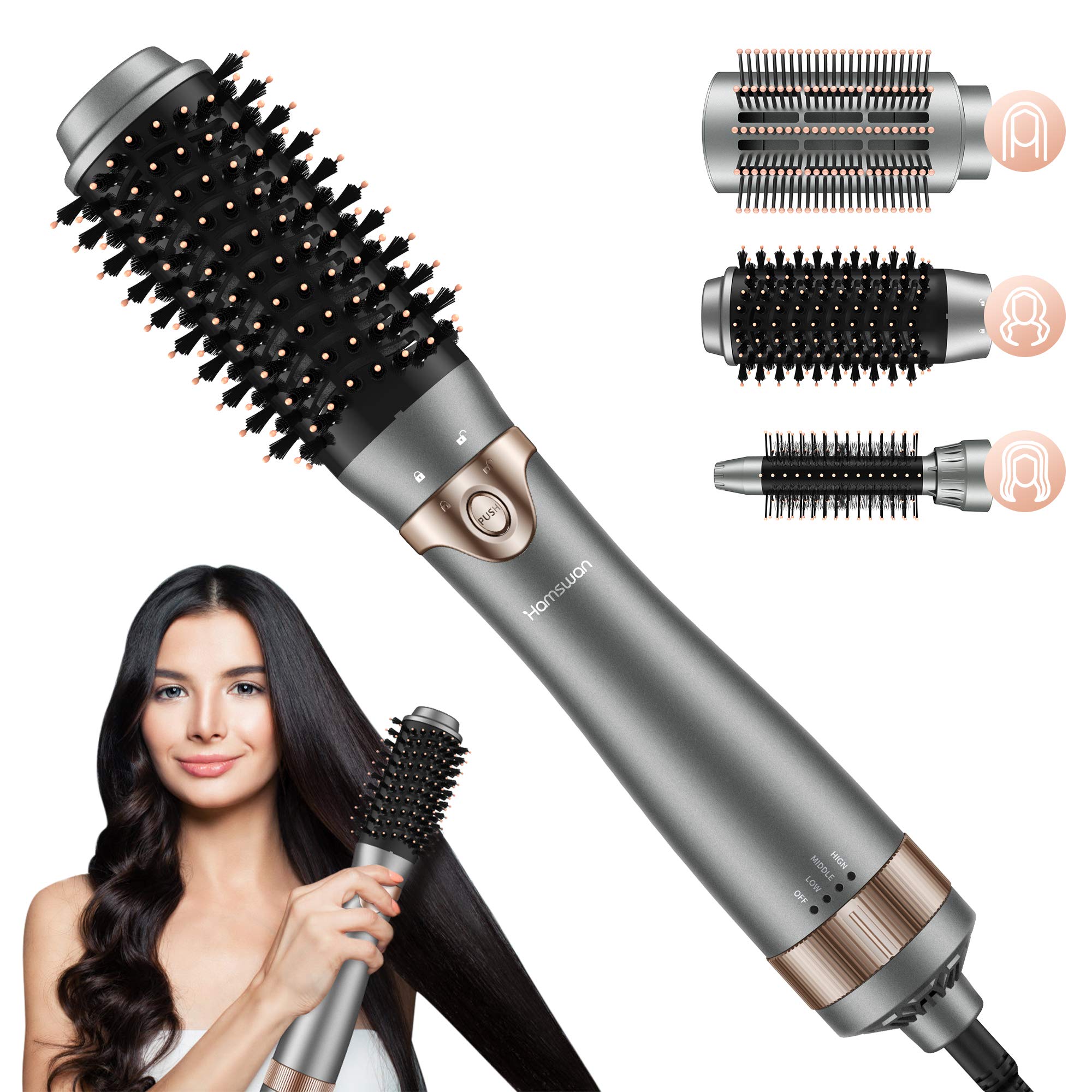 Buy Hair Dryer Brush, 4 in 1 Multifunction Hair Dryer & Volumizer Hot